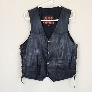 Hot Leather Custom Paint Leather Vest